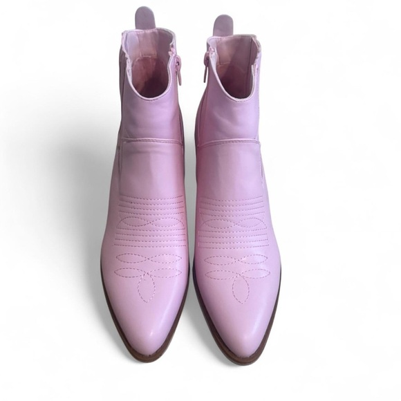 Pierre Dumas Light Pink Ankle Booties - Picture 2 of 4